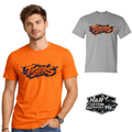 detroit tigers graffiti shirt orange and gray baseball fan graphic tee