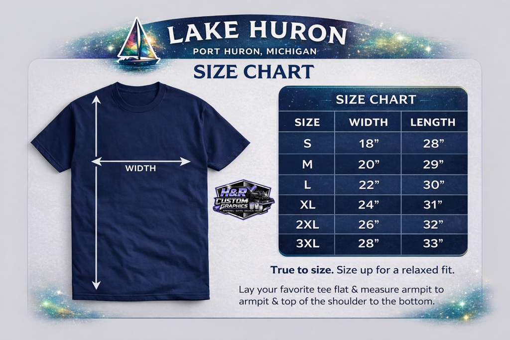 Lake Huron Sailboat T-Shirt – Port Huron Michigan Graphic Tee