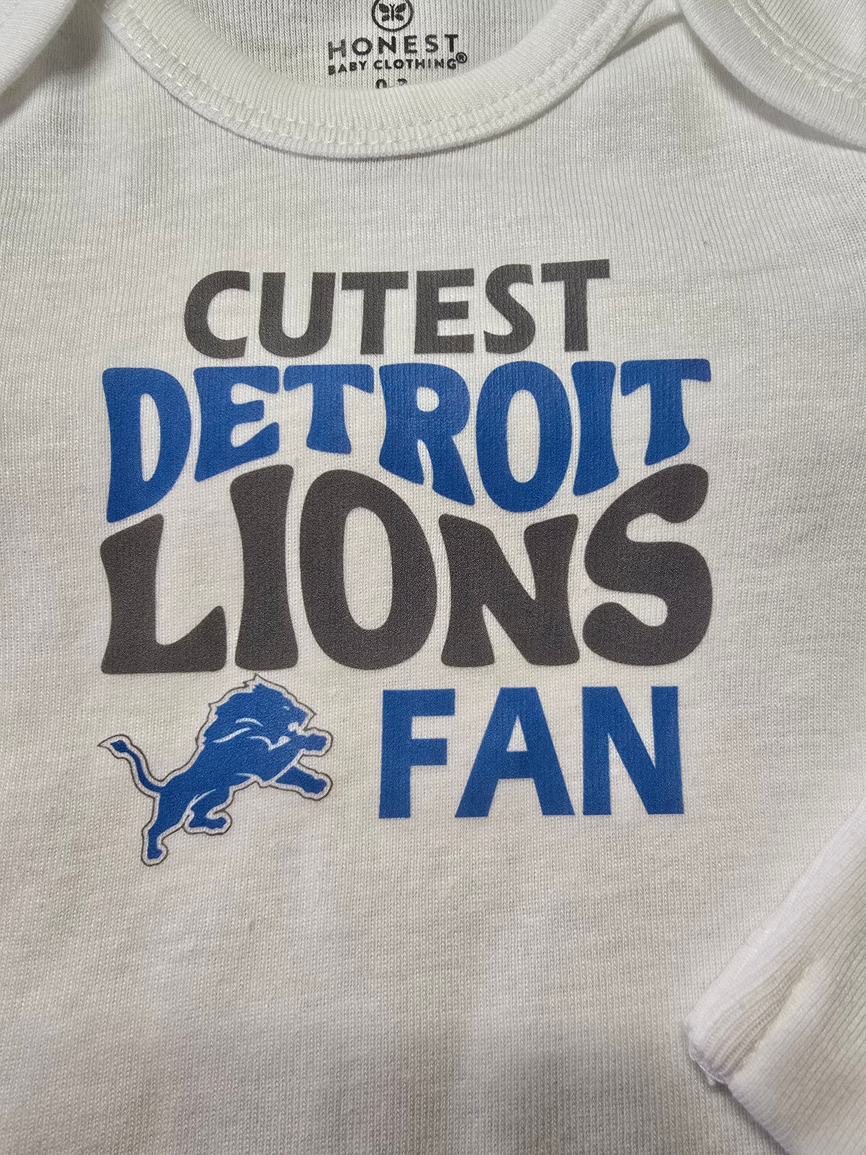 Cutest Detroit Lions Fan Infant Body Suit