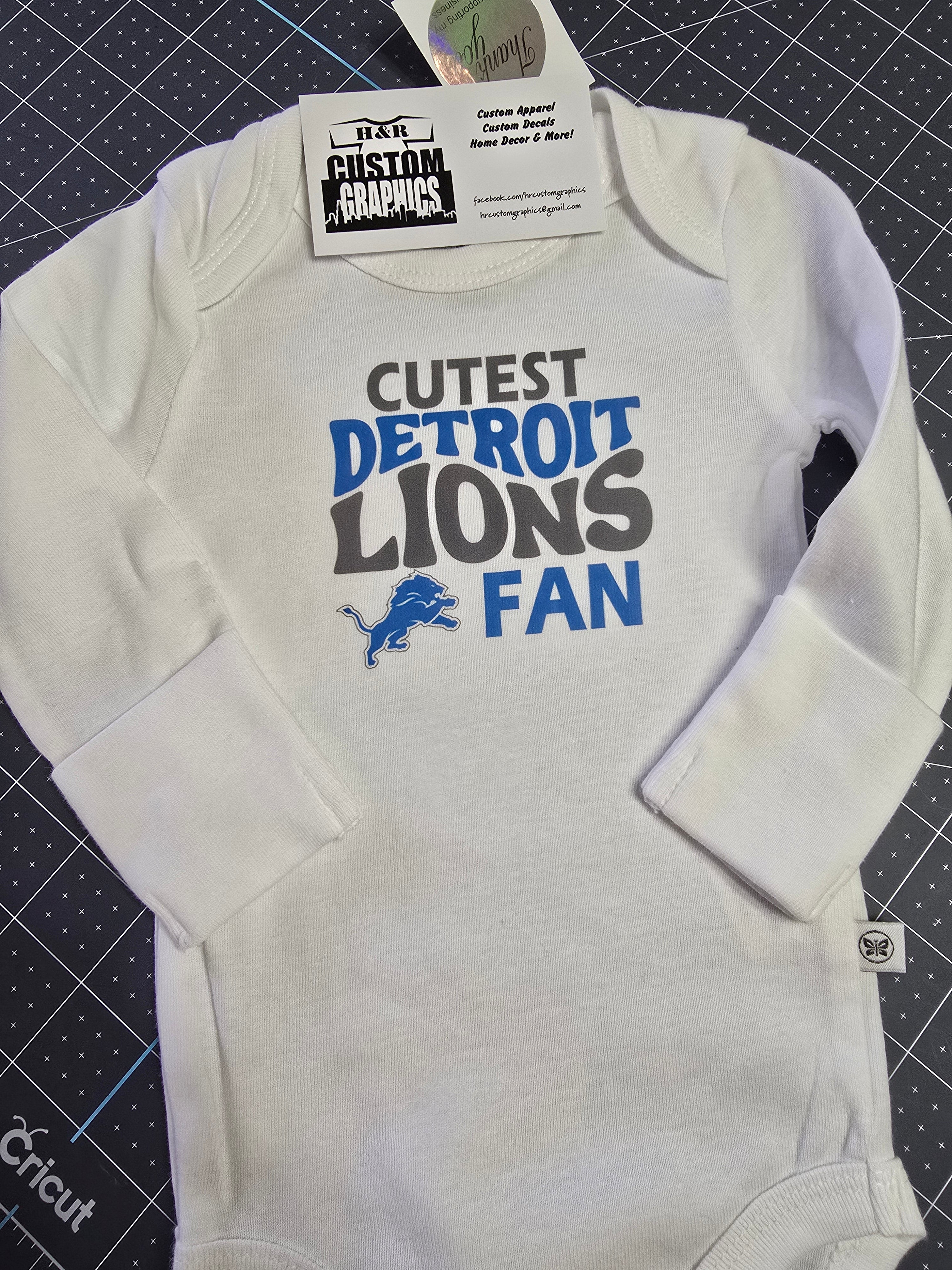 Cutest Detroit Lions Fan Infant Body Suit