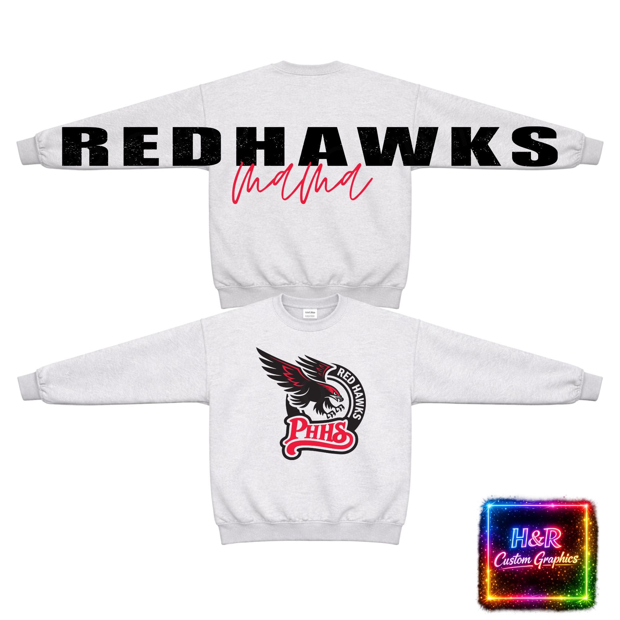 Port Huron Redhawks Spirit Oversized Letters Sweatshirt
